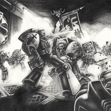 Deathwing vs Nightlords by Mark Gibbons (MG Artworks | mg_artworks)