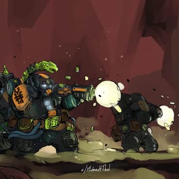 Hearthkyn Warriors by Nicolas de la Rosa (MidnattThol | OtterMid | MThol)