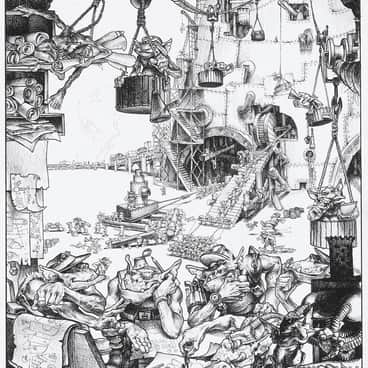 Orks at Work by Paul Bonner