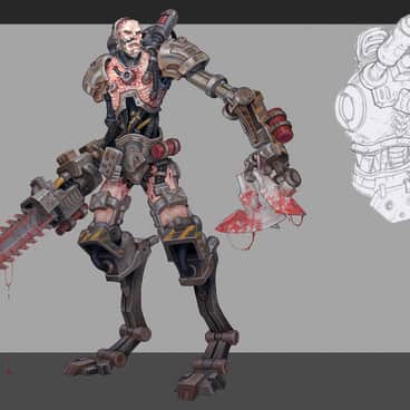 Combat Servitor by Rayph Beisner (rayph | beisnerrayph | Thunder Brush)