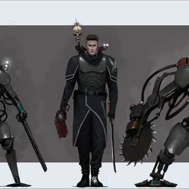 Imperial Citizen with Combat Servitors by Marat Tazhitdinov (TazMar | fat-elf | Taz-Mar)