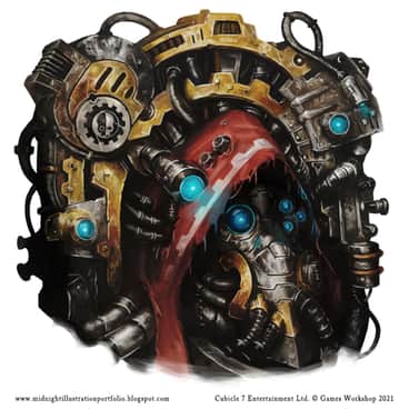 Tech-Priest by Sam Manley (sammanley | midnightillustration)