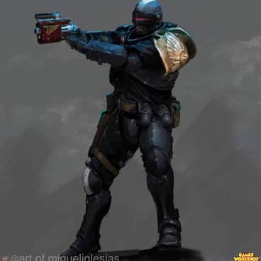 Adeptus Arbites by Miguel Iglesias (art.of.migueliglesias | MIglesiasArt)