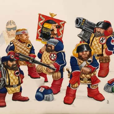 Brightly Coloured Soldiers by David Gallagher (david.gallagher.art)