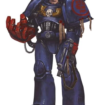 Crimson Fist Veteran by Dimitri Bielak