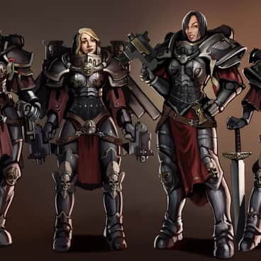 Girls Play Battle Sisters by Anatoly Prel