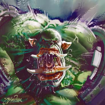 Ork by Moritz Bludau (moritzBludau | moritzdraws40k)