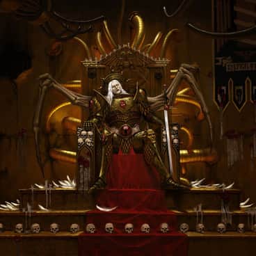 Sanguinius on the Golden Throne by Wulfric Hilston (Houndhammer)