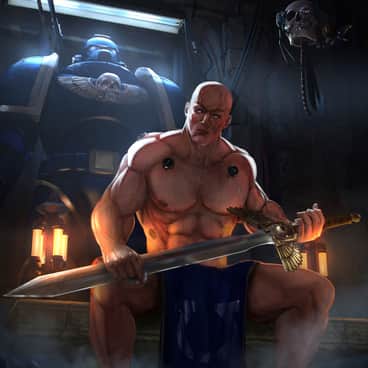 Space Marine by Mathieu Jedoux (math.painting)