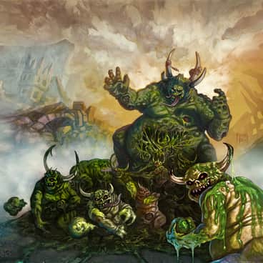 The Plaguefather’s Nurglings by Sam Flegal (samflegal | samuelflegal)