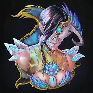 Tzeentch Sorceress by Inkary (inkary_ | wokehammer)