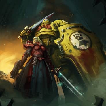 Imperial Fist and Battle Sister by Victor G. Art (VictorGC-Dibujando | Xakkal85 | victor_g_art)