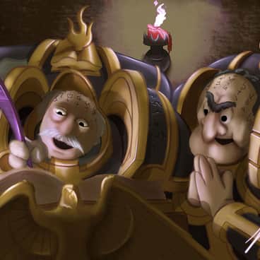 Statler and Waldorf by Johnny Zercher