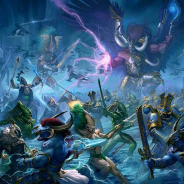 Eldar vs Tzeentch by Johan Grenier (grenierjohan | johangrenier)