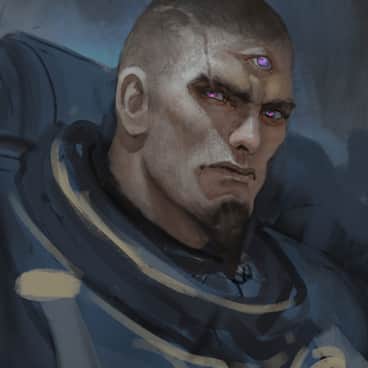 Tzeentch Sorcerer by Alexander Korepov (Sundowning)