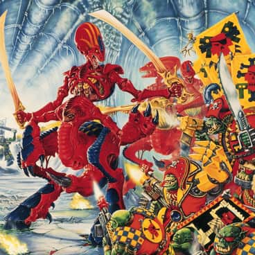 Orks vs Tyranids by David Gallagher (david.gallagher.art)