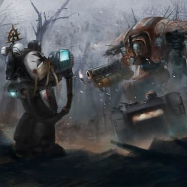 Chaos Knight against Black Templar by Damir Šnajder (damirsnajder)