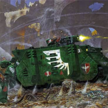 Dark Angels Rhino by Adrian Smith (adriansmithartist)