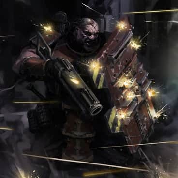 Ogryn Taking Fire by Miguel Iglesias (art.of.migueliglesias | MIglesiasArt)