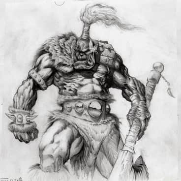 Ork Sketch by John Walters (jwalters.infinity | pommypixelpainter)