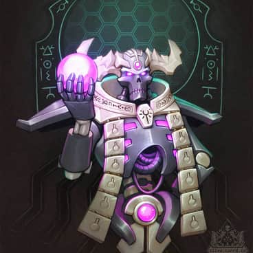Necron Lord by Tamara Husarieva (zliva_art | zliva)