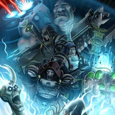 Three Psykers and a Ogryn by Cristian García (Madbabylon | cristian-garcia)