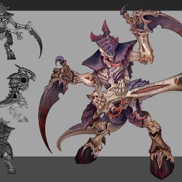 Tyranid Warrior by Rayph Beisner (rayph | beisnerrayph | Thunder Brush)