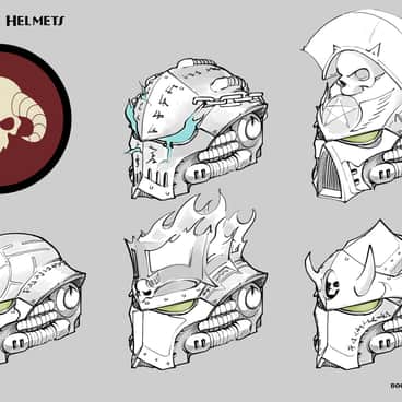 Exorcists Helmets by Yan Vereskov (falkirth_yan_vereskov)