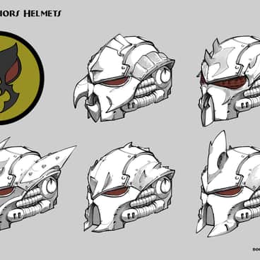 Mantis Warrior Helmets by Yan Vereskov (falkirth_yan_vereskov)