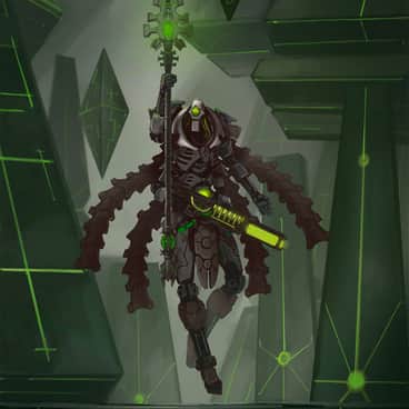 Necron Lord by Peter Balogh (PeterPrime | peter_balogh_art)
