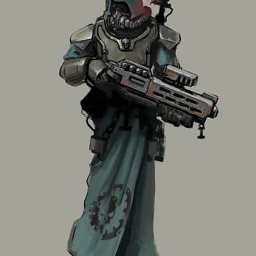 Skitarii Warrior by Jonas Špokas (AnBoX | spokasjonas | cyberspiritsnft | anbox1)