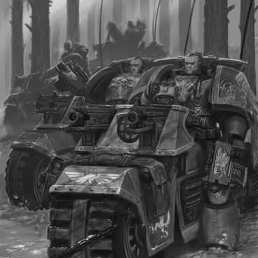 Space Wolves Bikers by Adrian Smith (adriansmithartist)