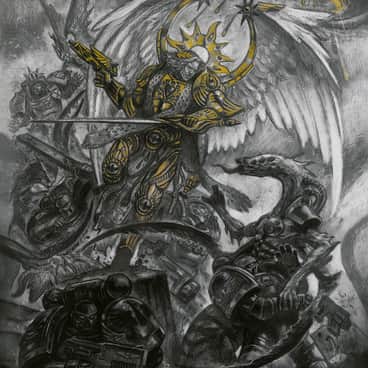 Battle of Sanguinius by Denis Kornev (deniskornev_art)