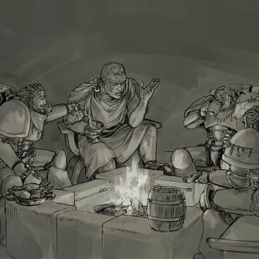 Guilliman and the Wolves by MamonnA | Guilliman and the Wolves by MamonnA