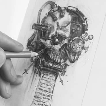 Servo-Skull by Denis Kornev (deniskornev_art)