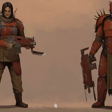Chaos Khorne Cultists by Marat Tazhitdinov (TazMar | fat-elf | Taz-Mar)