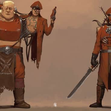 Khorne Commissars by Marat Tazhitdinov (TazMar | fat-elf | Taz-Mar)
