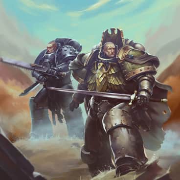 Nathaniel Garro and Garviel Loken by Vitaly Perevoshikov (grohgrog_art | Vitaliy Perevoshikov | perevishikov)