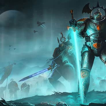 Primarch and his Champion by John Stone (john_stone_art)