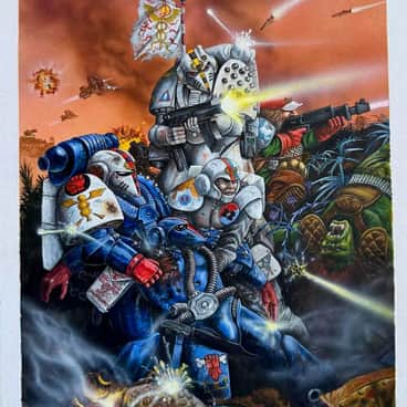 Crimson Fists Medics by David Gallagher (david.gallagher.art)