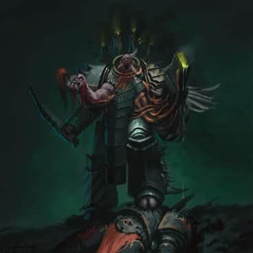 Nurgle Possessed Iron Warrior by Oscar Obando (o8o8das)