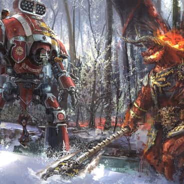 Knight vs Bloodthirster by Ahn Hyoungsup (hammk) | Knight vs Bloodthirster by Ahn Hyoungsup (hammk)