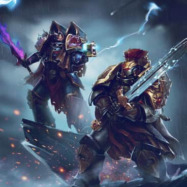Night Lords and Custodes by Vitaly Perevoshikov (grohgrog_art | Vitaliy Perevoshikov | perevishikov)