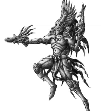 Aeldari Corsair by s0ulafein (soulafein)