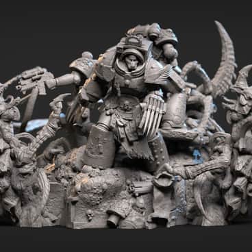 Blood Angels vs Tyranids by Alexei Konev (alexeikonev)