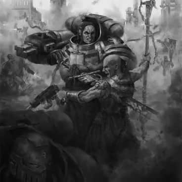 Grey Knights vs Chaos Cultists by Davide Lucà