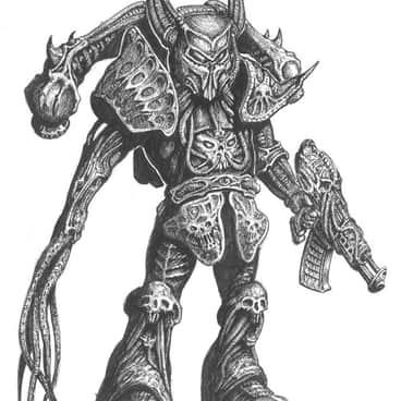 Chaos Space Marine by Tony Ackland (Anthony Ackland)