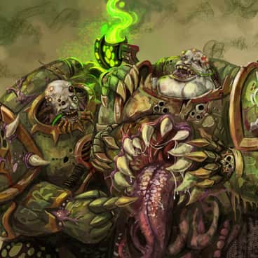 Plague Space Marines by Andrey Kovalev (NC-AF-112 | AspectusFuturus)
