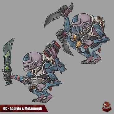 Acolyte and Metamorph by Roland De Tomasi (termichator)