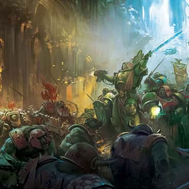 Belial vs Orks by Pedro Nunez (pedronunez_art)